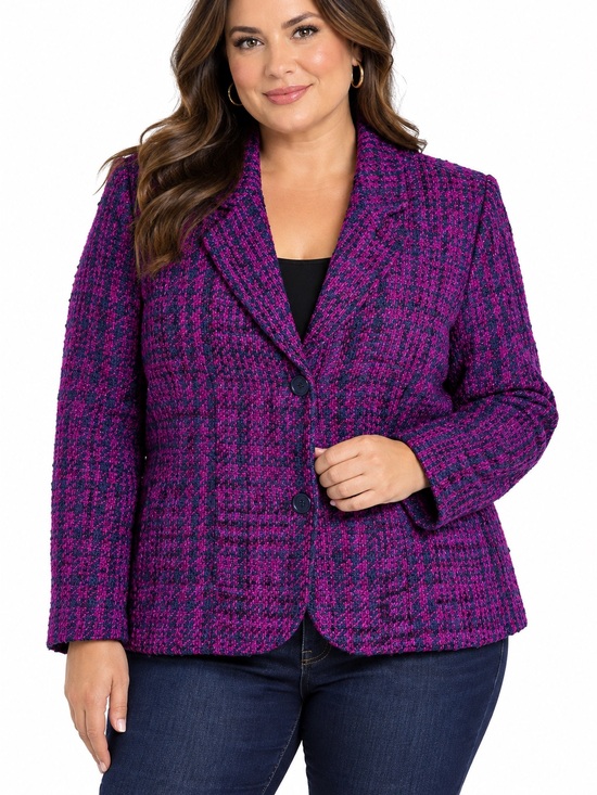Coldwater Creek Jackets & Blazers - Coldwater Creek Jeweltone Tweed Jacket 14 NWT